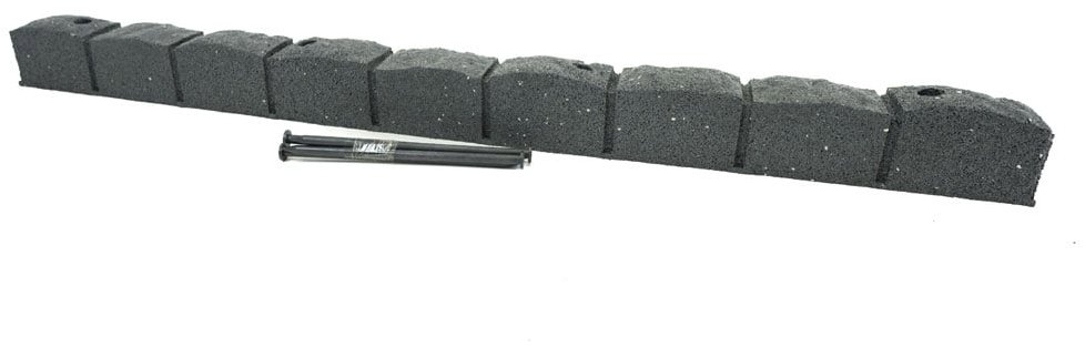 MULTY HOME Roman Stone Trávníkový lem gumový včetně hřebů 120 cm, šedý