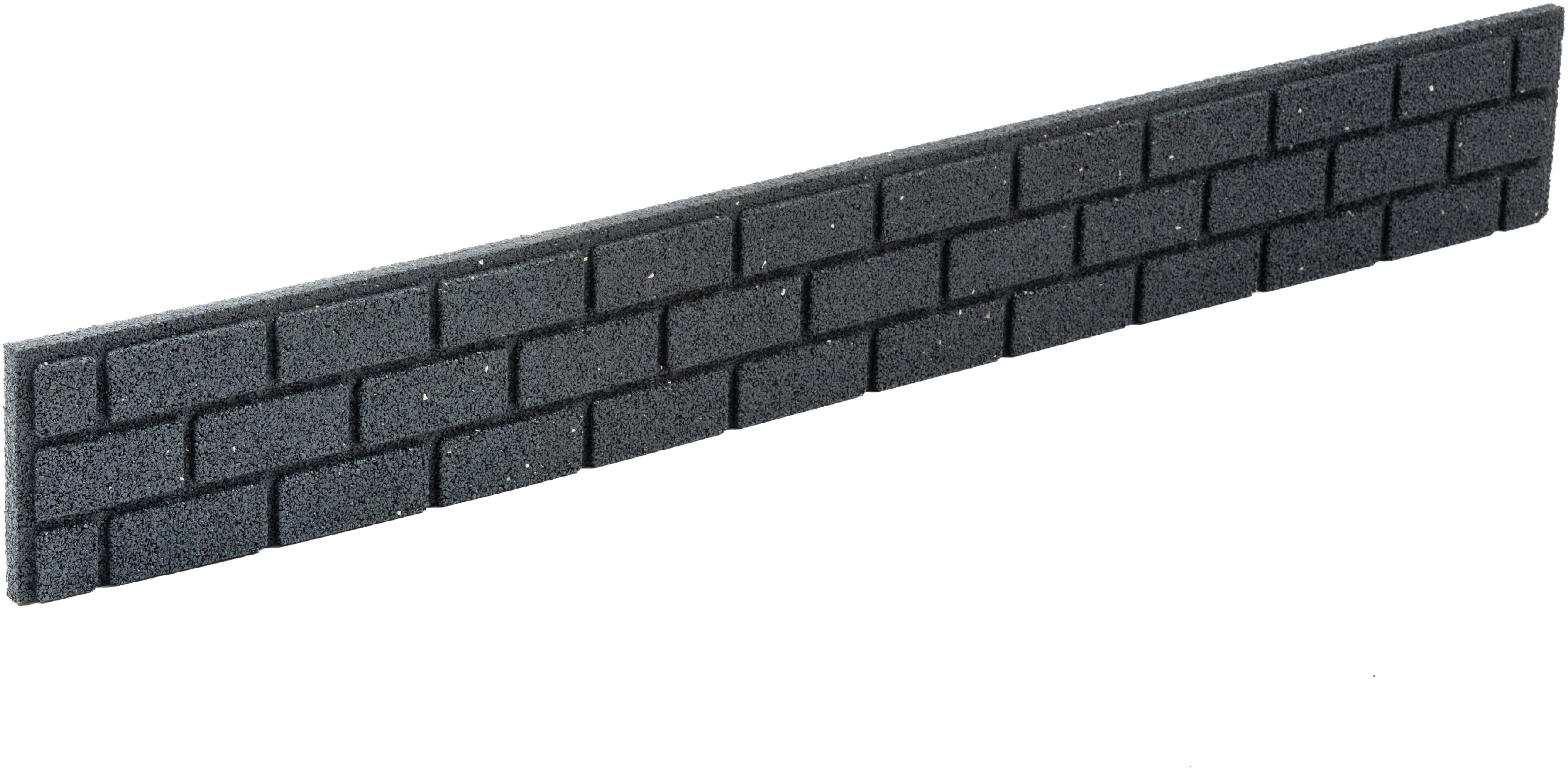 MULTY HOME Bricks Trávníkový lem se spojkou a hřeby 120 × 15 cm, šedý