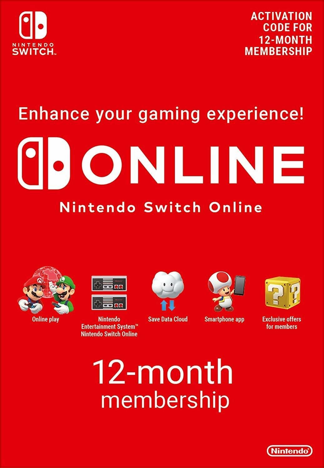 365 Days Switch Online Membership (Individual) – Nintendo Switch Digital