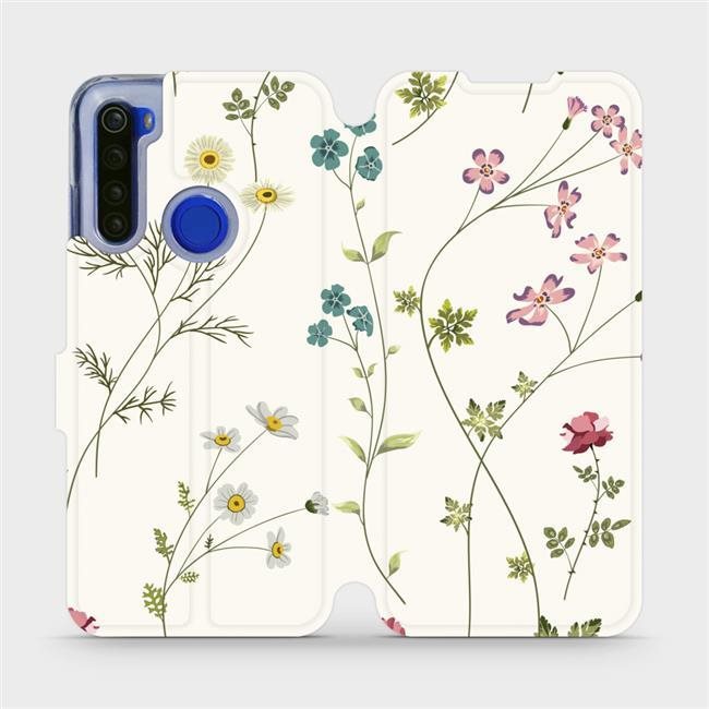 Flipové puzdro na mobil Xiaomi Redmi Note 8 T – MD03S Tenké rastlinky s kvetmi