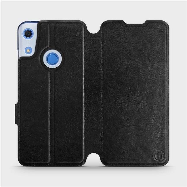 Flipové puzdro na mobil Huawei Y6S vo vyhotovení Black & Gray so sivým vnútrom