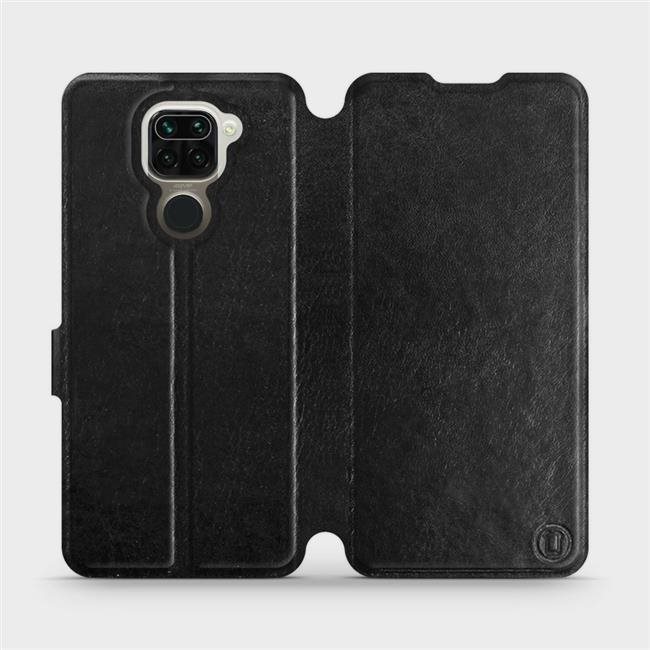 Flipové puzdro na mobil Xiaomi Redmi Note 9 vo vyhotovené Black & Gray so sivým vnútrom