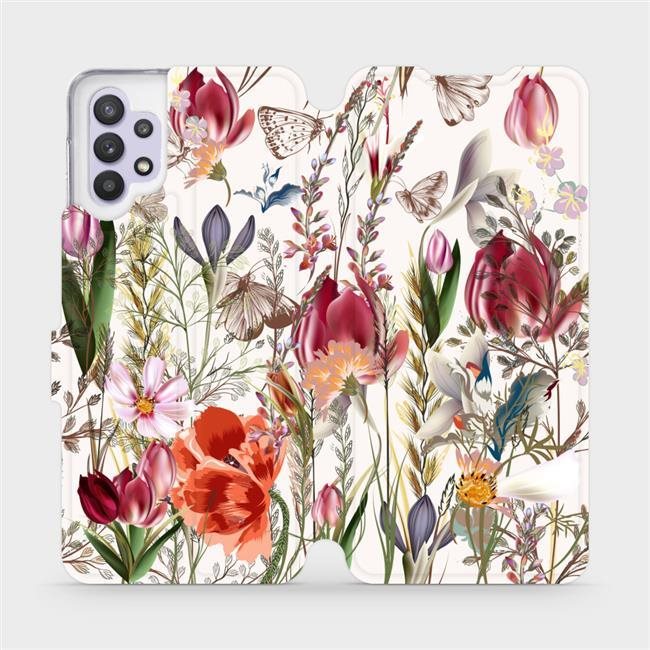 Flip puzdro na mobil Samsung Galaxy A32 5G – MP01S Rozkvitnutá lúka