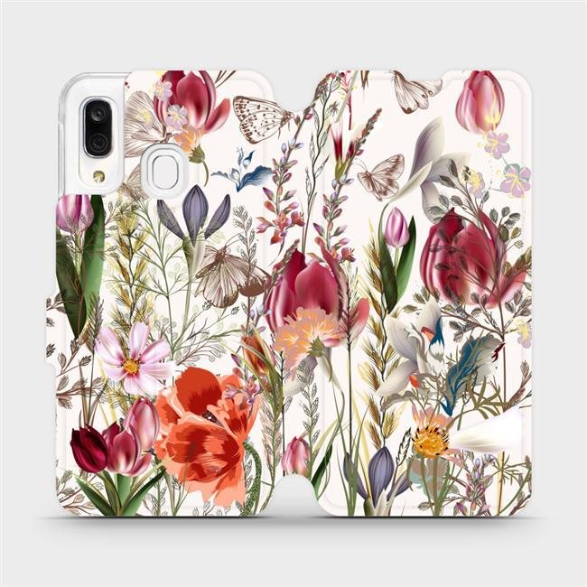 Flip puzdro na mobil Samsung Galaxy A40 – MP01S Rozkvitnutá lúka