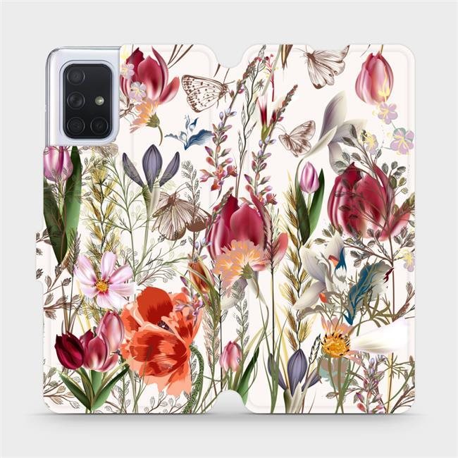Flip puzdro na mobil Samsung Galaxy A71 – MP01S Rozkvitnutá lúka