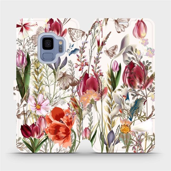 Flip puzdro na mobil Samsung Galaxy S9 – MP01S Rozkvitnutá lúka