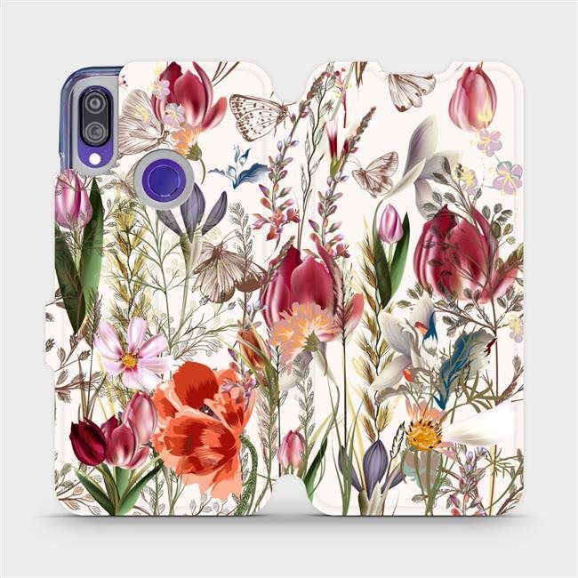 Flip puzdro na mobil Xiaomi Redmi Note 7 – MP01S Rozkvitnutá lúka