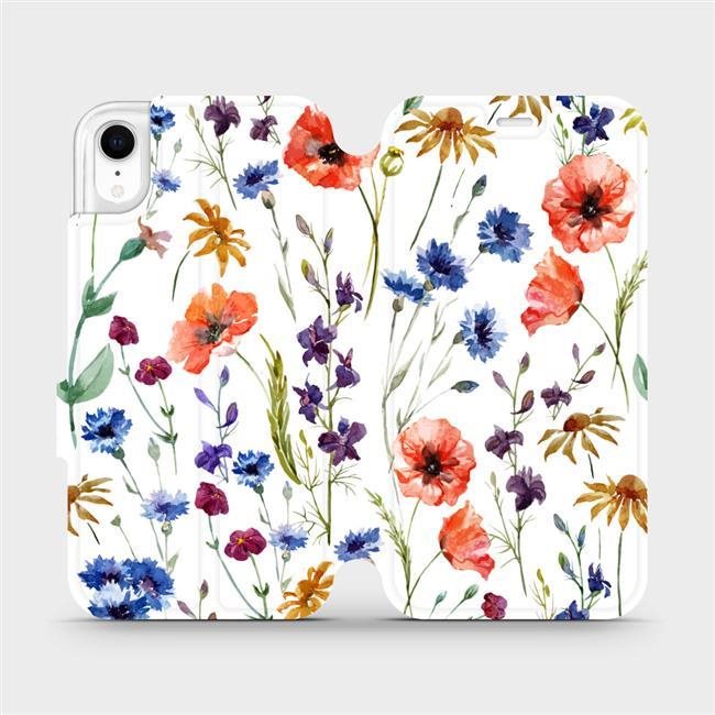 Flip puzdro na mobil Apple iPhone XR – MP04S Lúčne kvety