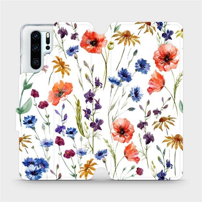 Mobiwear Flip puzdro na mobil Huawei P30 Pro – MP04S Lúčne kvety