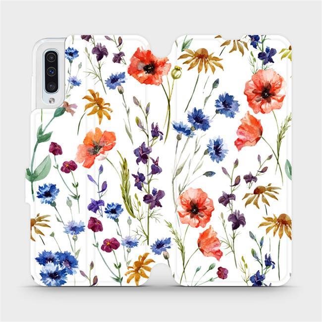 Mobiwear Flip puzdro na mobil Samsung Galaxy A50 – MP04S Lúčne kvety