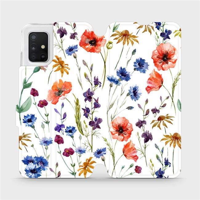 Flip puzdro na mobil Samsung Galaxy A51 – MP04S Lúčne kvety