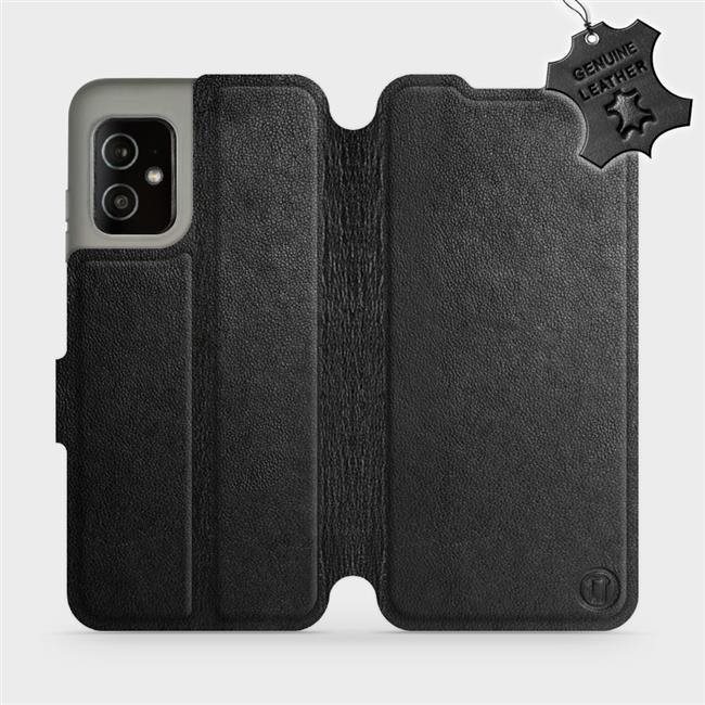 Mobiwear kožené flip puzdro pre Asus Zenfone 8 – Čierne