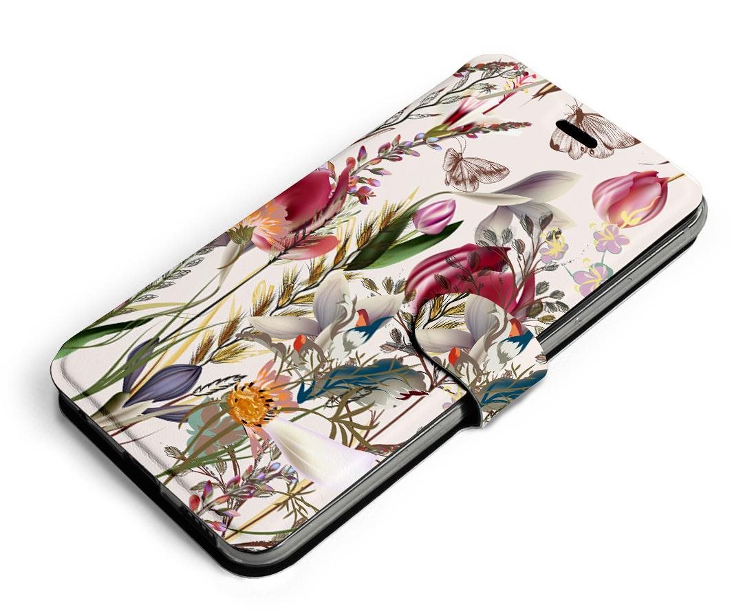 Mobiwear Flip puzdro na Vivo V21 5G – MP01S Rozkvitnutá lúka