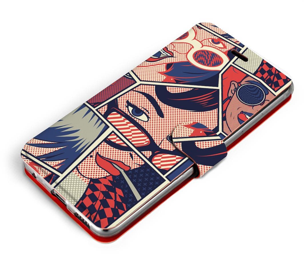 Mobiwear flip puzdro na Xiaomi Redmi Note 9 Pro/Note 9S – VP18P Komiks