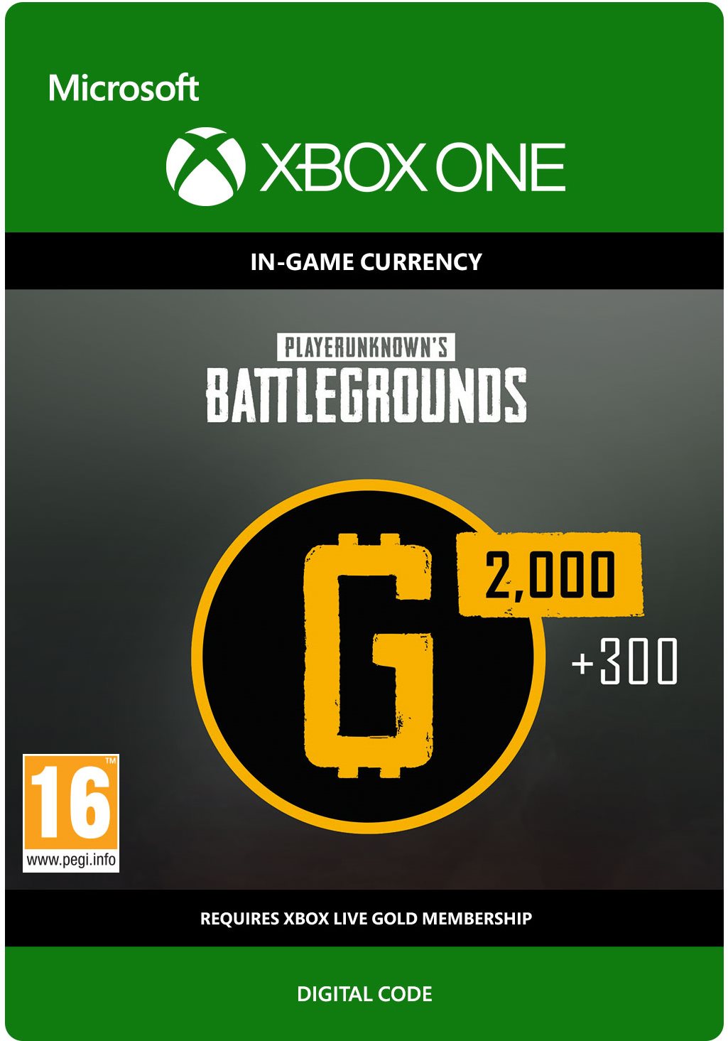 PLAYERUNKNOWN'S BATTLEGROUNDS 2,300 G-Coin – Xbox Digital