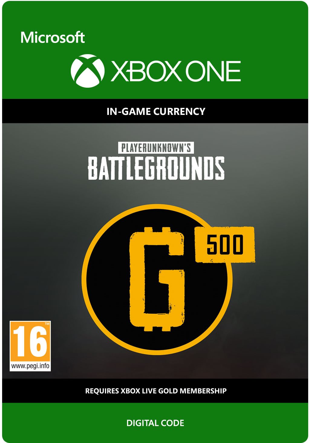 PLAYERUNKNOWN'S BATTLEGROUNDS 500 G-Coin – Xbox Digital
