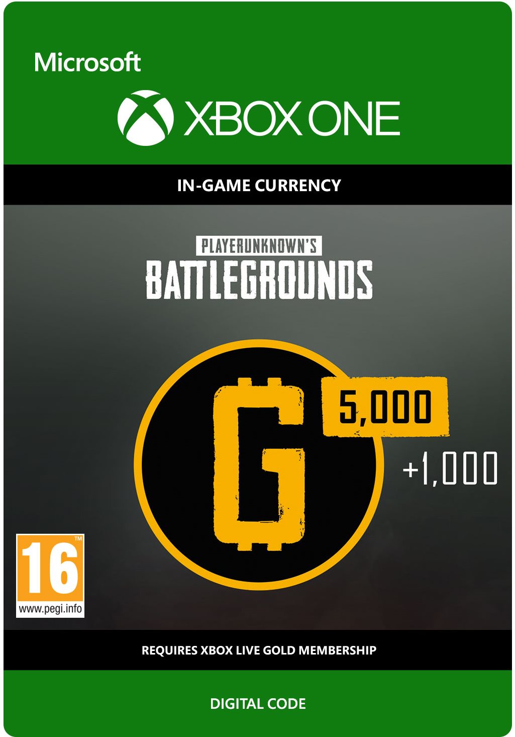PLAYERUNKNOWN'S BATTLEGROUNDS 6,000 G-Coin – Xbox Digital