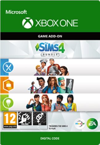 THE SIMS 4 BUNDLE (GET TO WORK, DINE OUT, COOL KITCHEN STUFF) – Xbox Digital