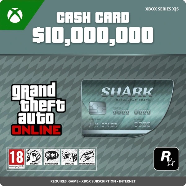 Grand Theft Auto V (GTA 5): Megalodon Shark Cash Card – Xbox Series X|S Digital