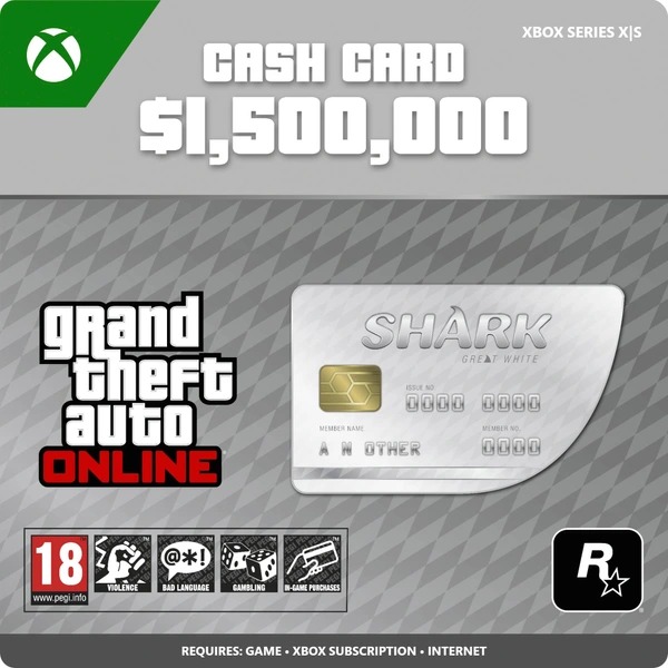Grand Theft Auto V (GTA 5): Great White Shark Cash Card – Xbox Series X|S Digital