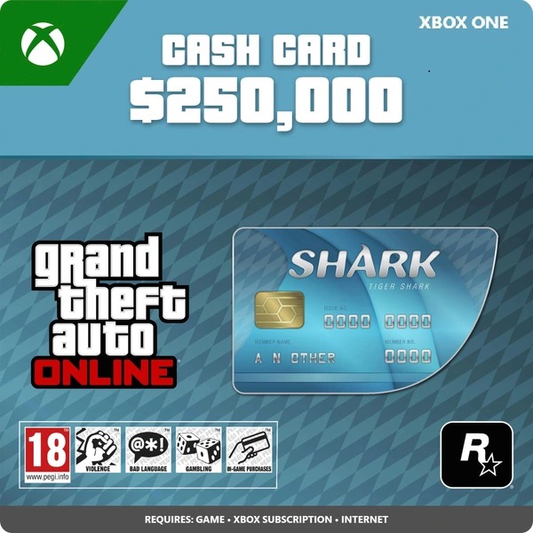 Grand Theft Auto V (GTA 5): Tiger Shark Cash Card – Xbox Digital
