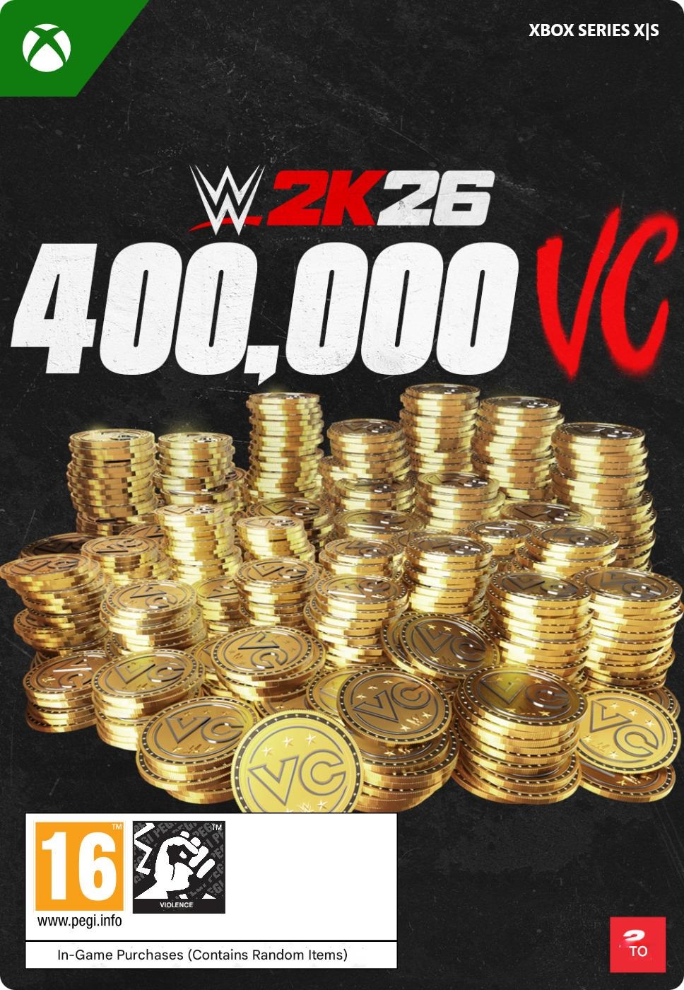 WWE 2K26: 400.000 Virtual Currency Pack – Xbox Series X|S Digital