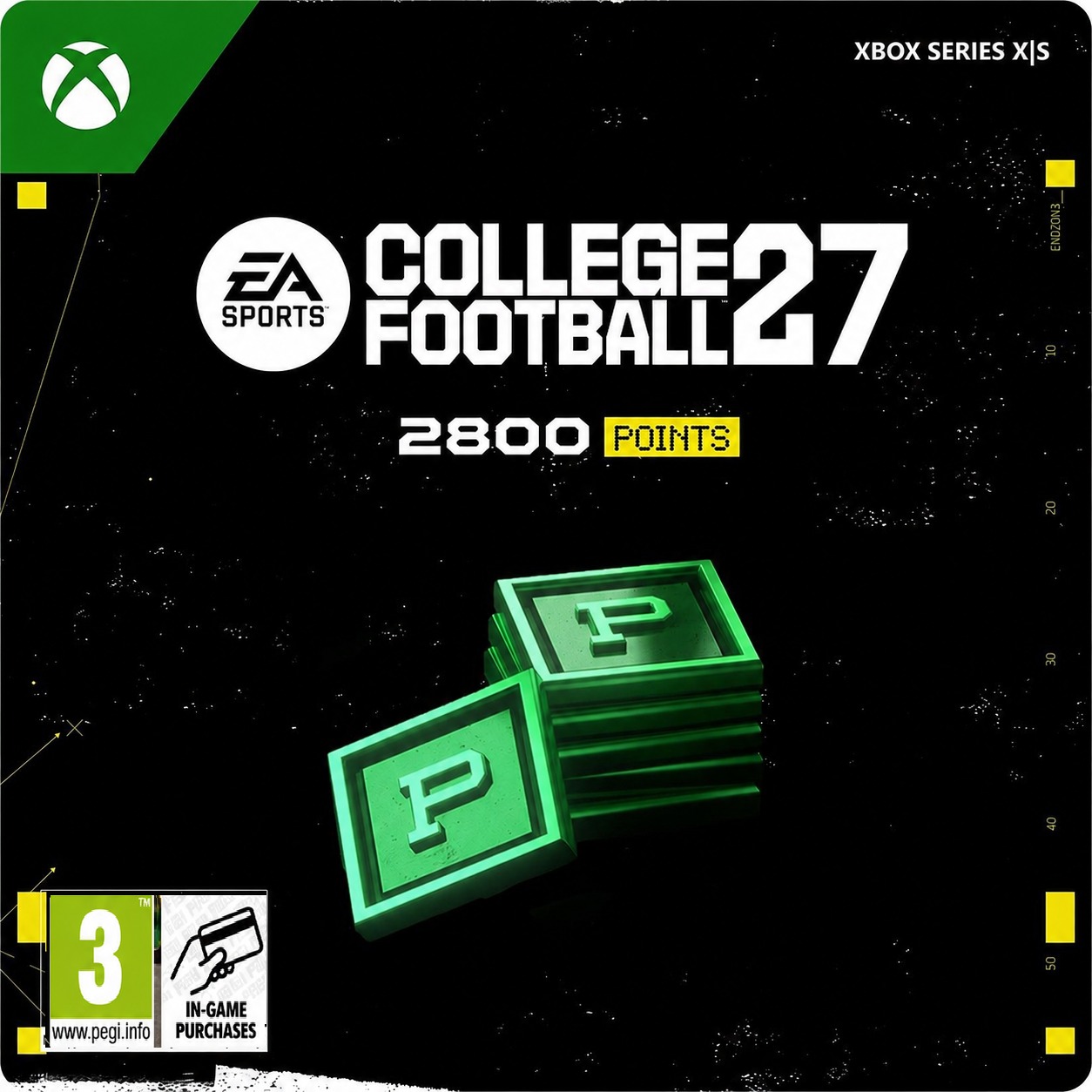 EA Sports College Football 27 – 2,800 CUT Points – Xbox Series X|S Digital