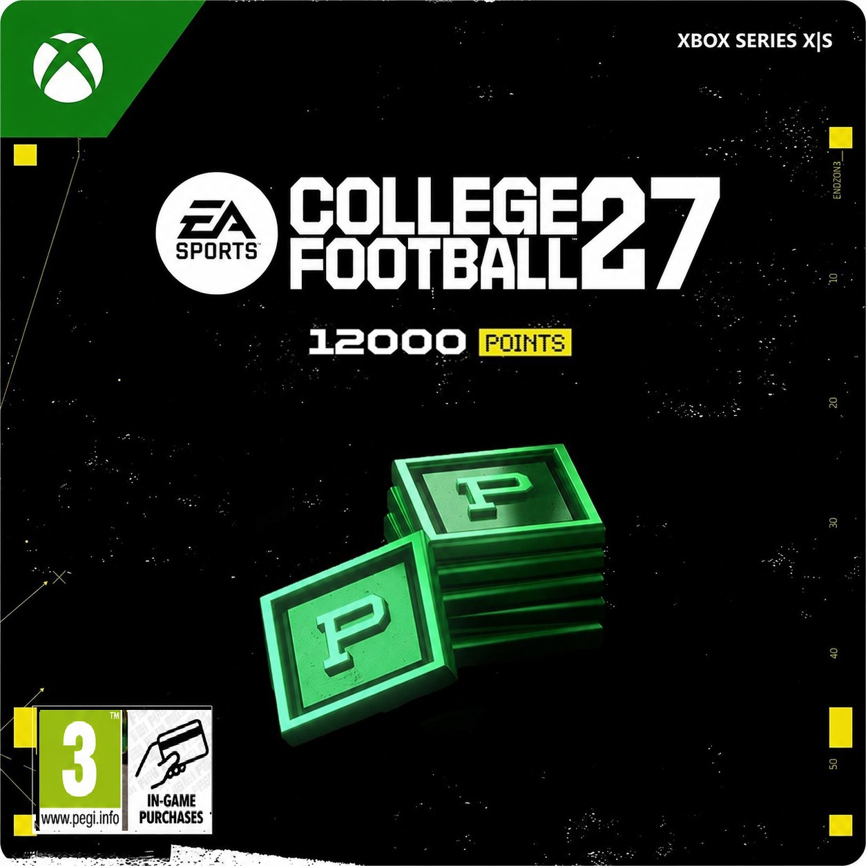 EA Sports College Football 27 – 12,000 CUT Points – Xbox Series X|S Digital