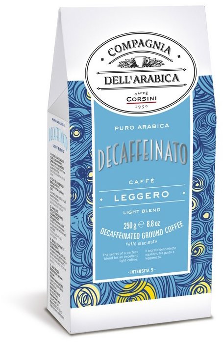 Corsini Pure Arabica Decaffeinato mletá 250 g