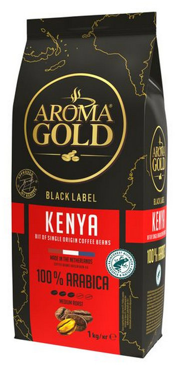 Aróma Gold Black Label Kenya zrno 1000 g
