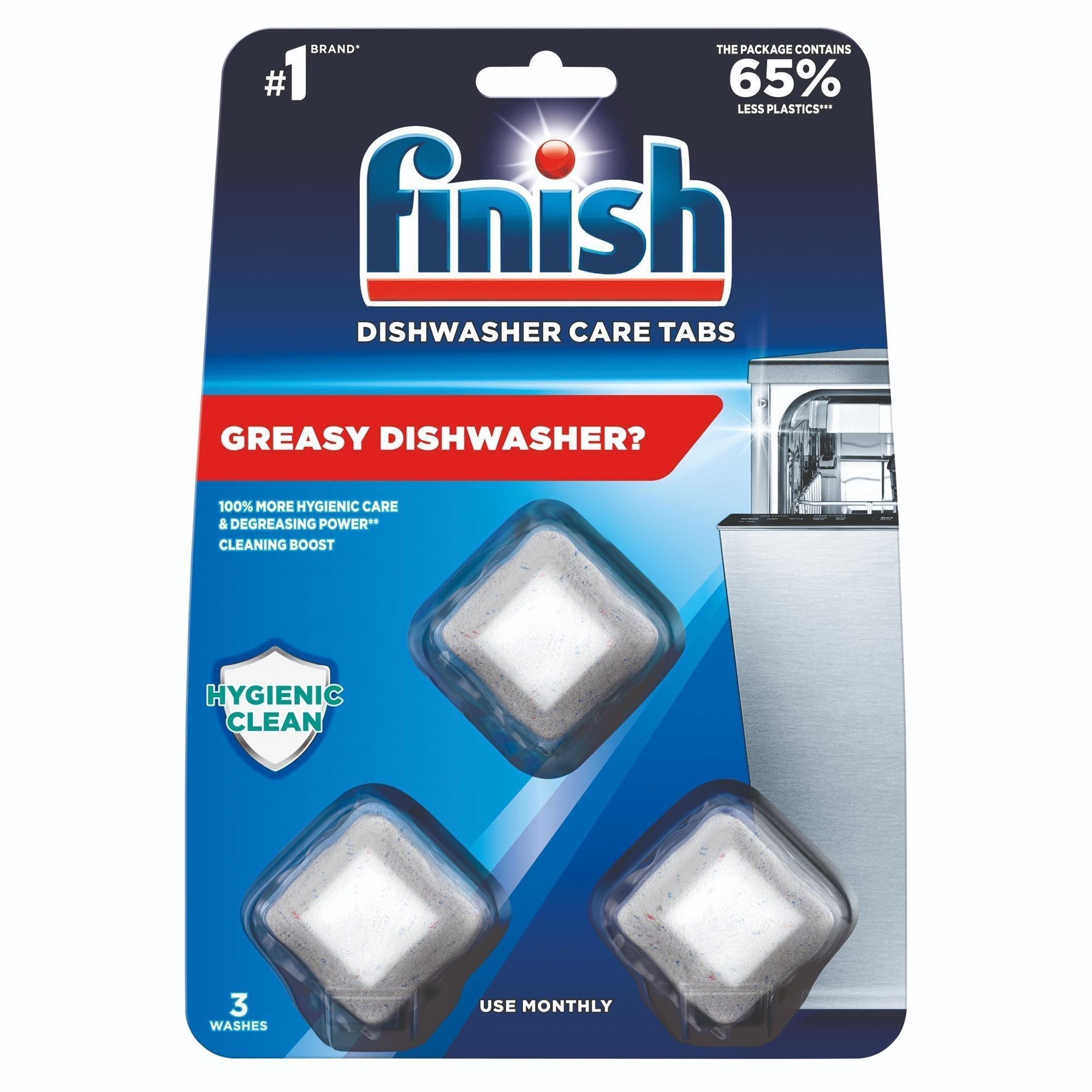 FINISH Kapsuly na čistenie umývačky 3 ks