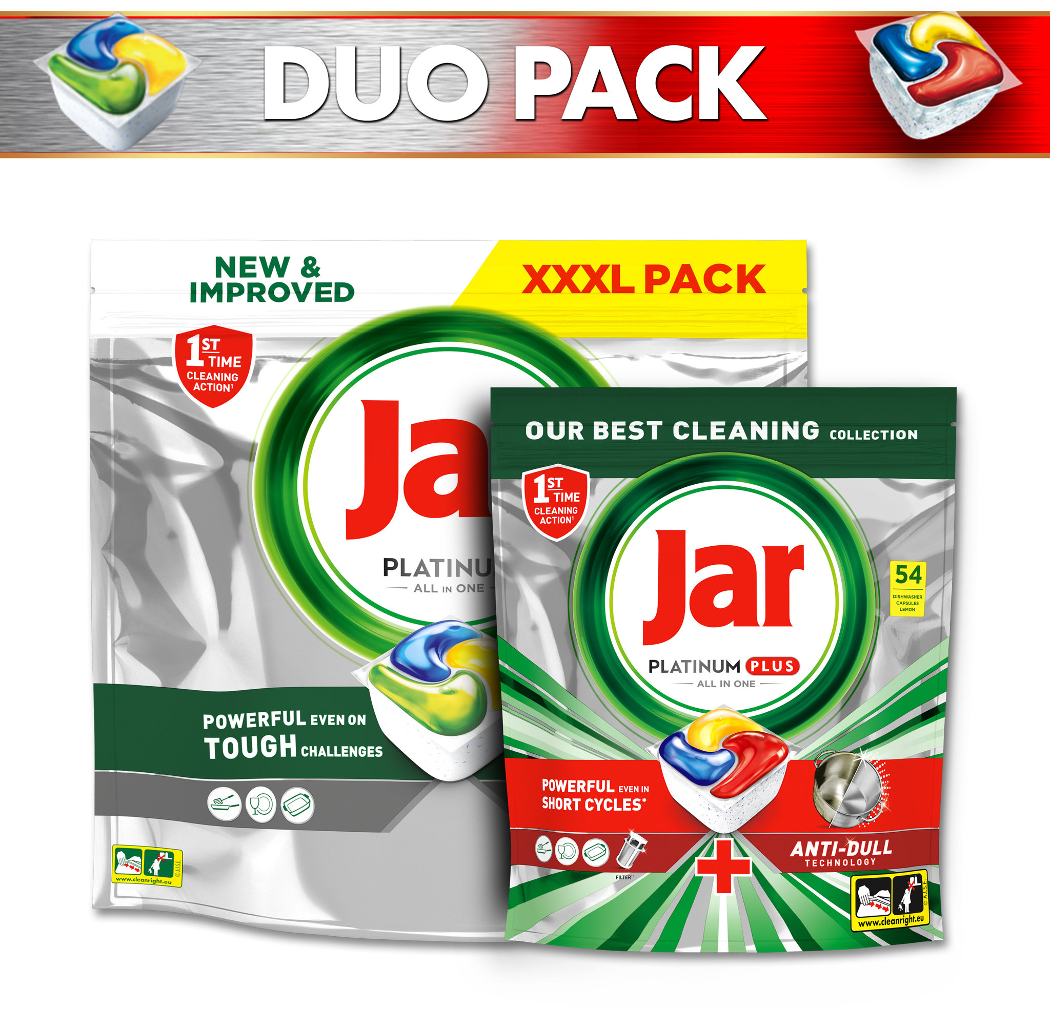 JAR Platinum Lemon XXL 125 ks + Platinum Plus Lemon 54 ks