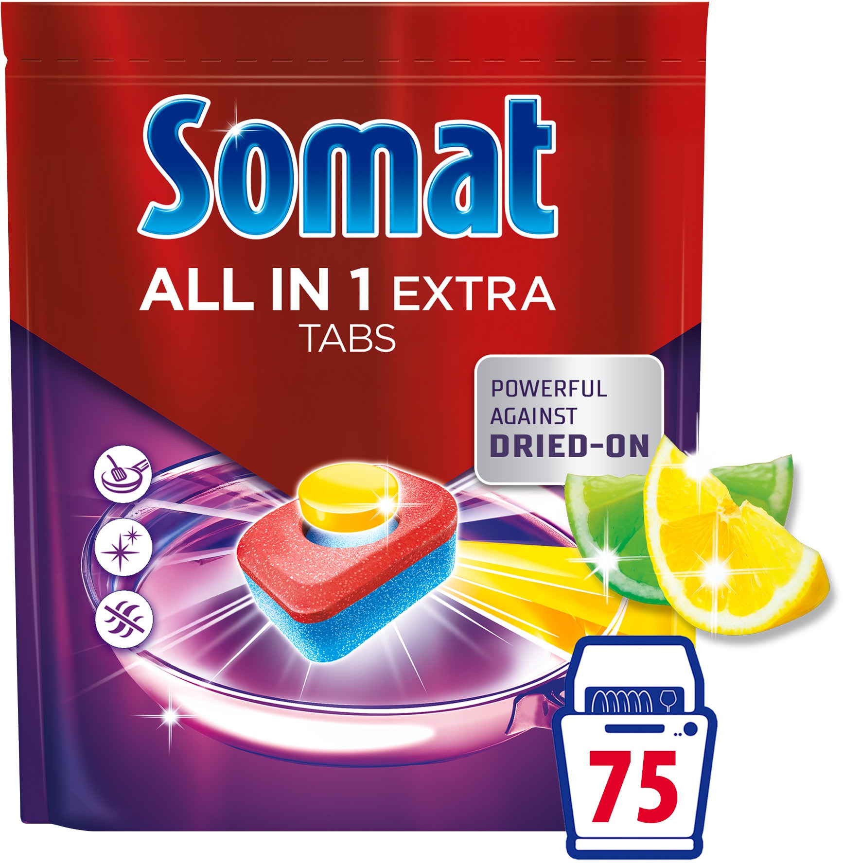 SOMAT All in 1 Extra Lemon & Lime 75 ks