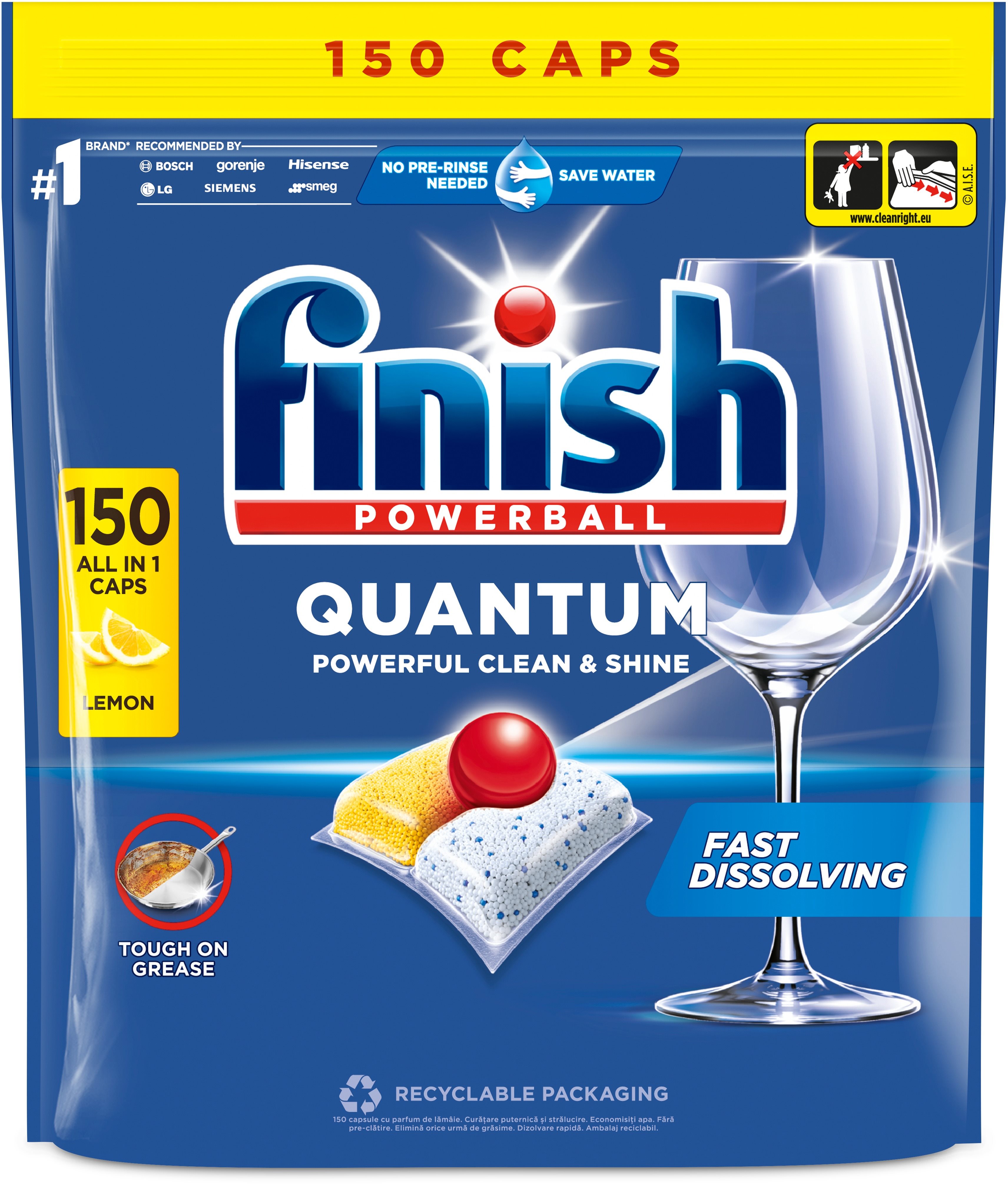FINISH Quantum All in 1 Lemon Sparkle 150 ks