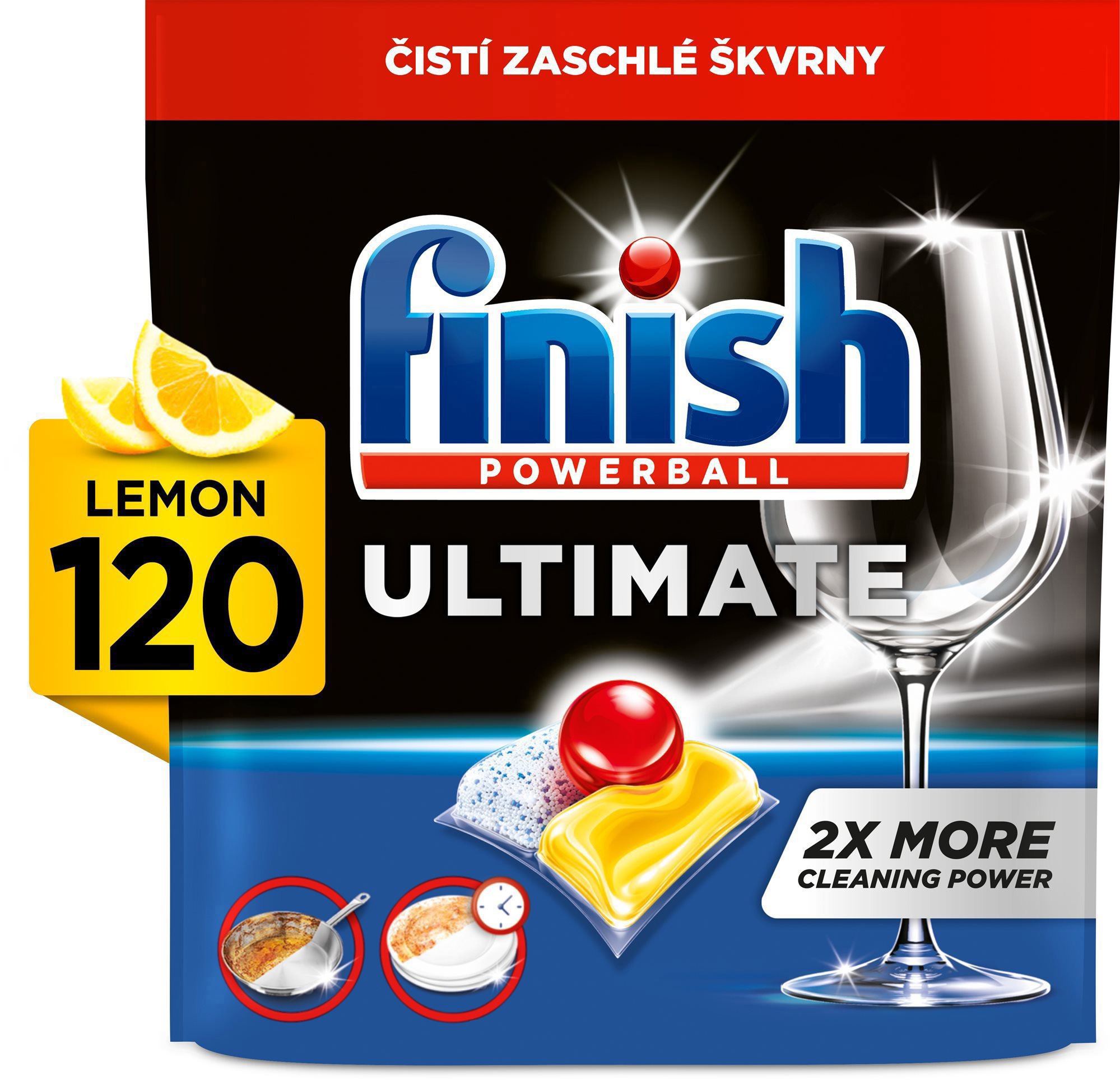FINISH Ultimate All in 1 Lemon Sparkle 120 ks