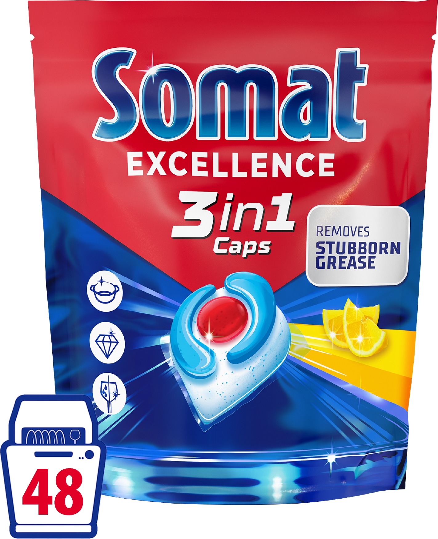 SOMAT 3in1 Lemon 48 ks