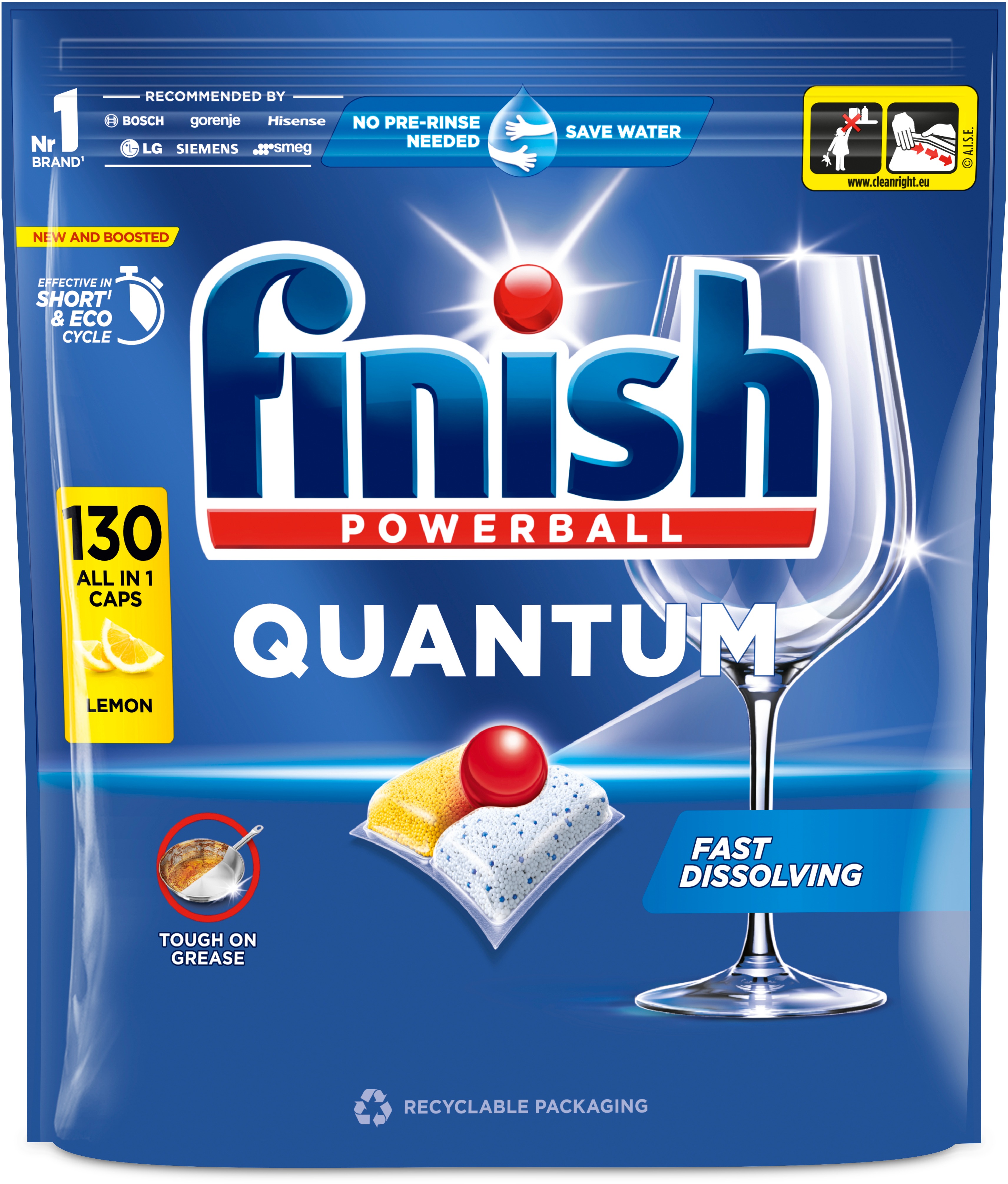 FINISH Quantum All in 1 Lemon 130 ks
