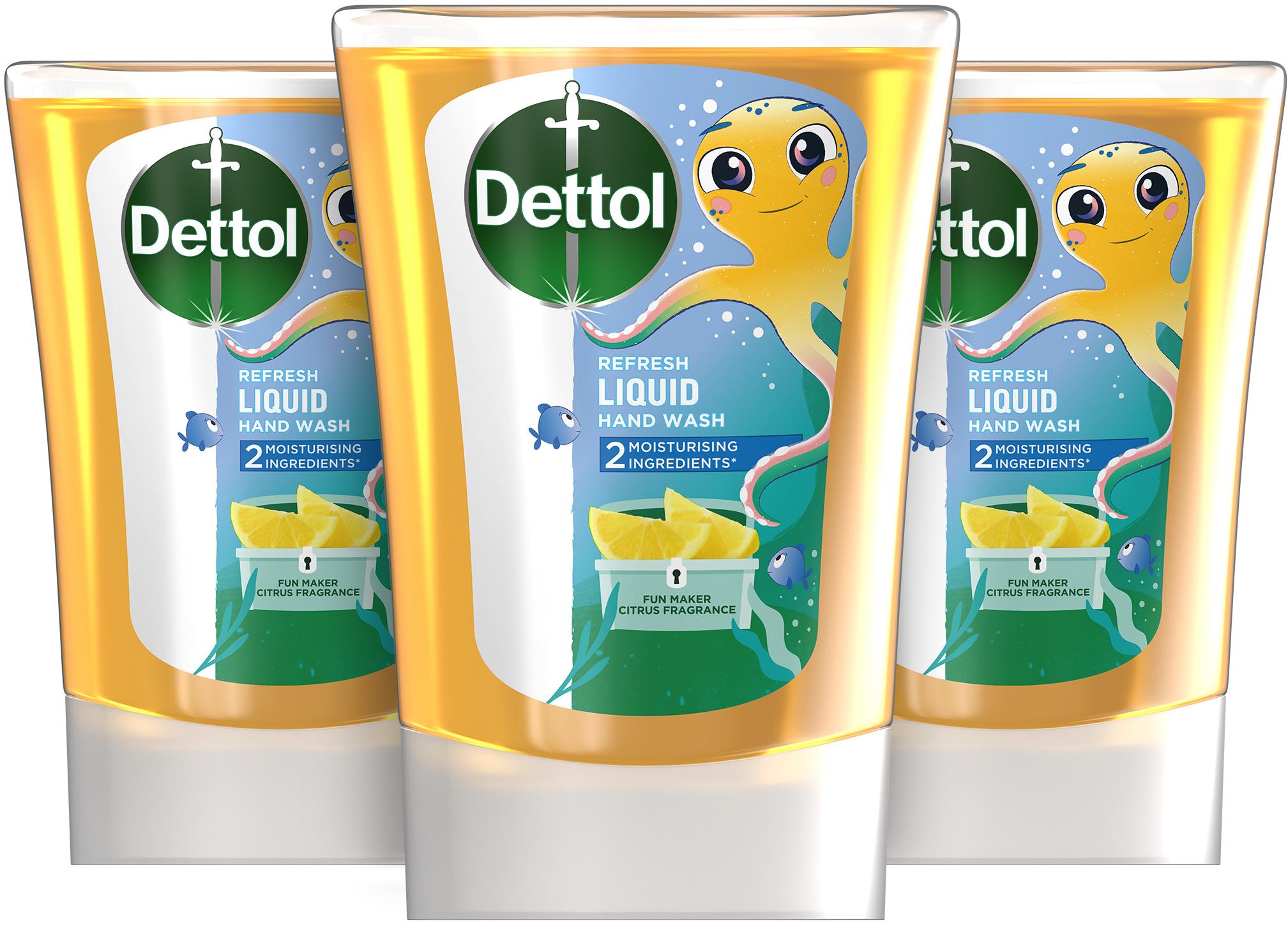 DETTOL Kids náplň do bezdotyk. dávkovača mydla Zabávač 3× 250 ml