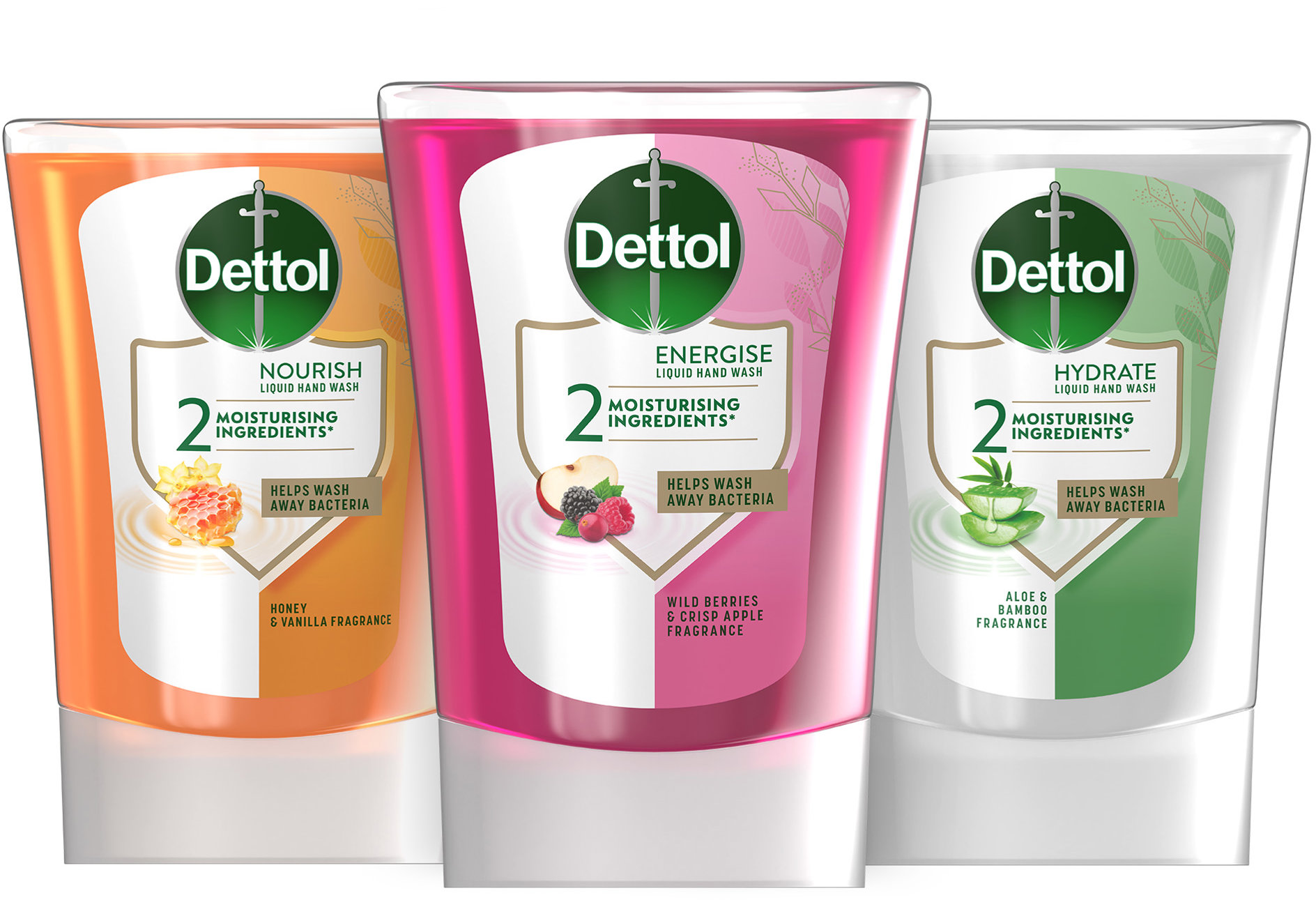DETTOL mix náplní do bezdotykového dávkovača 3× 250 ml