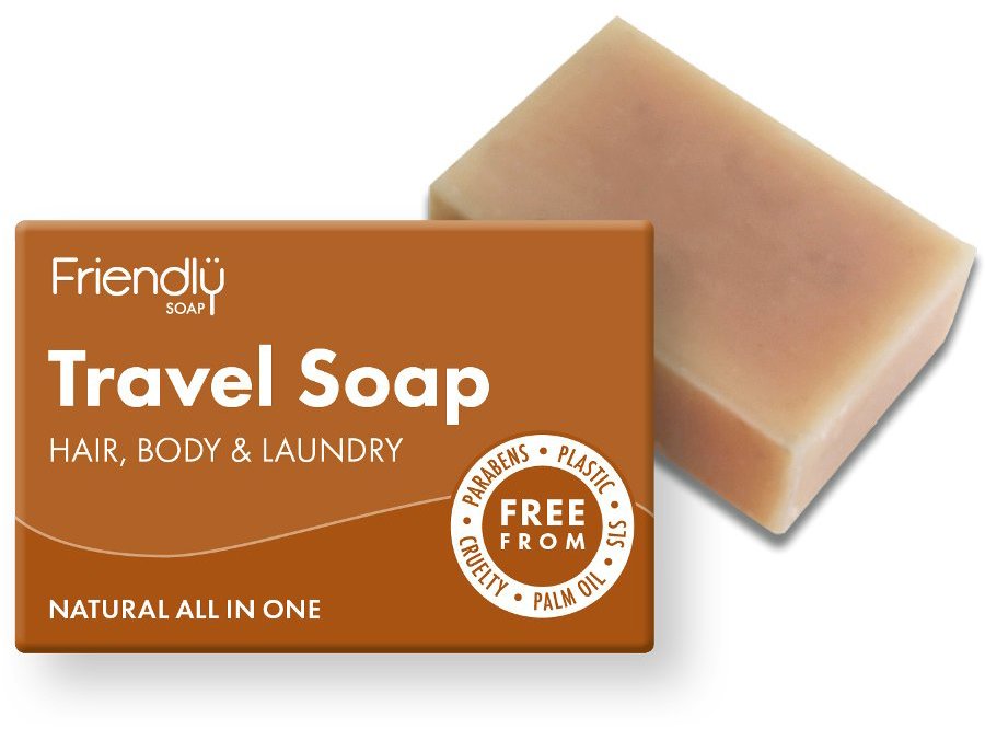 Friendly Soap Prírodné mydlo na telo aj vlasy na cestovanie