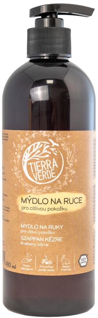 TIERRA VERDE Tekuté mydlo na ruky na citlivú pokožku 480 ml