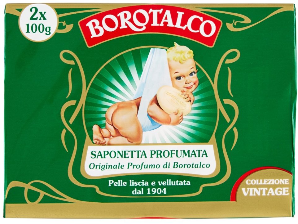 BOROTALCO – Toaletné mydlo, 2× 100 g