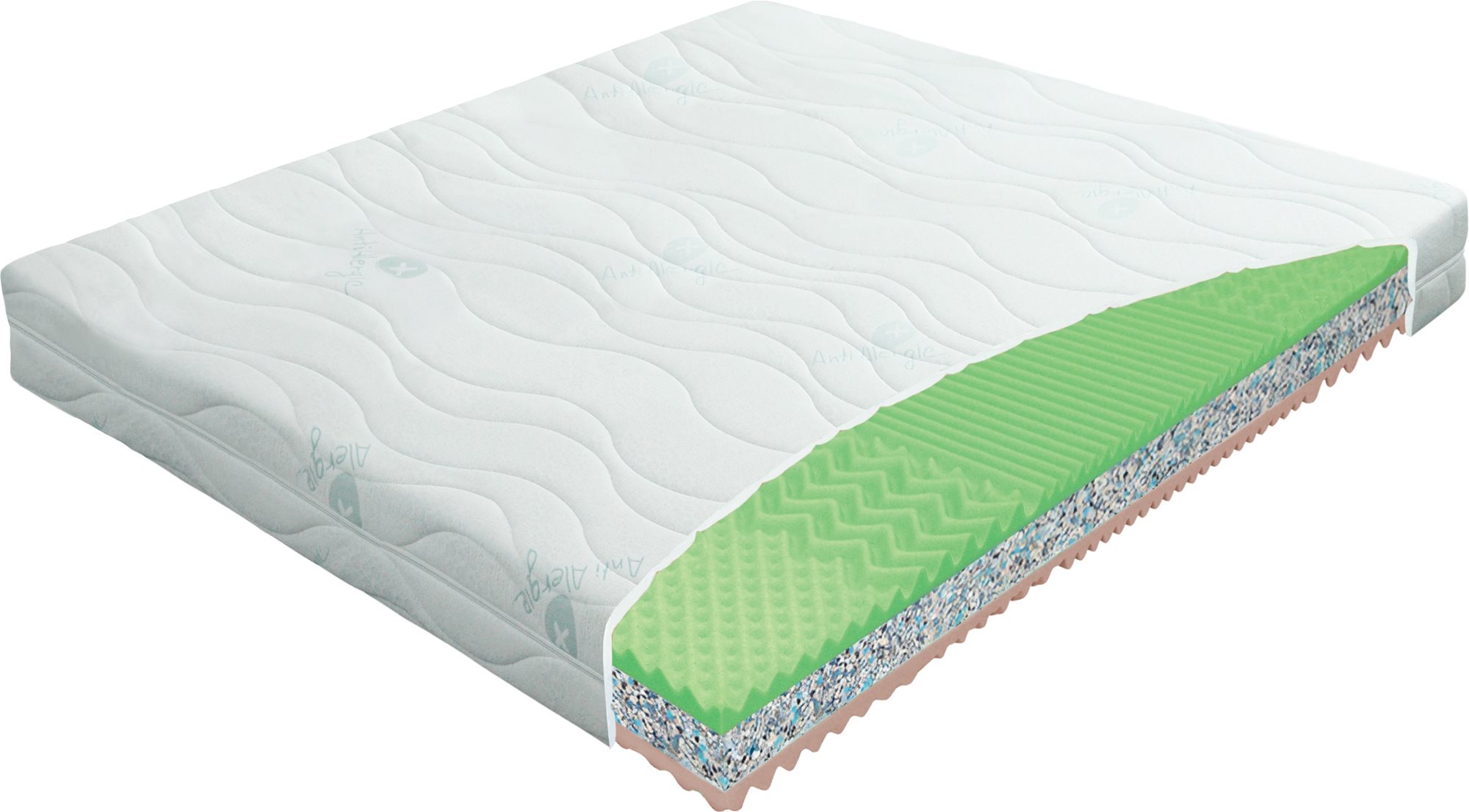 Matrac PROFIL LUX sendvičový, tuhosť H3, 160 × 200 cm, roll