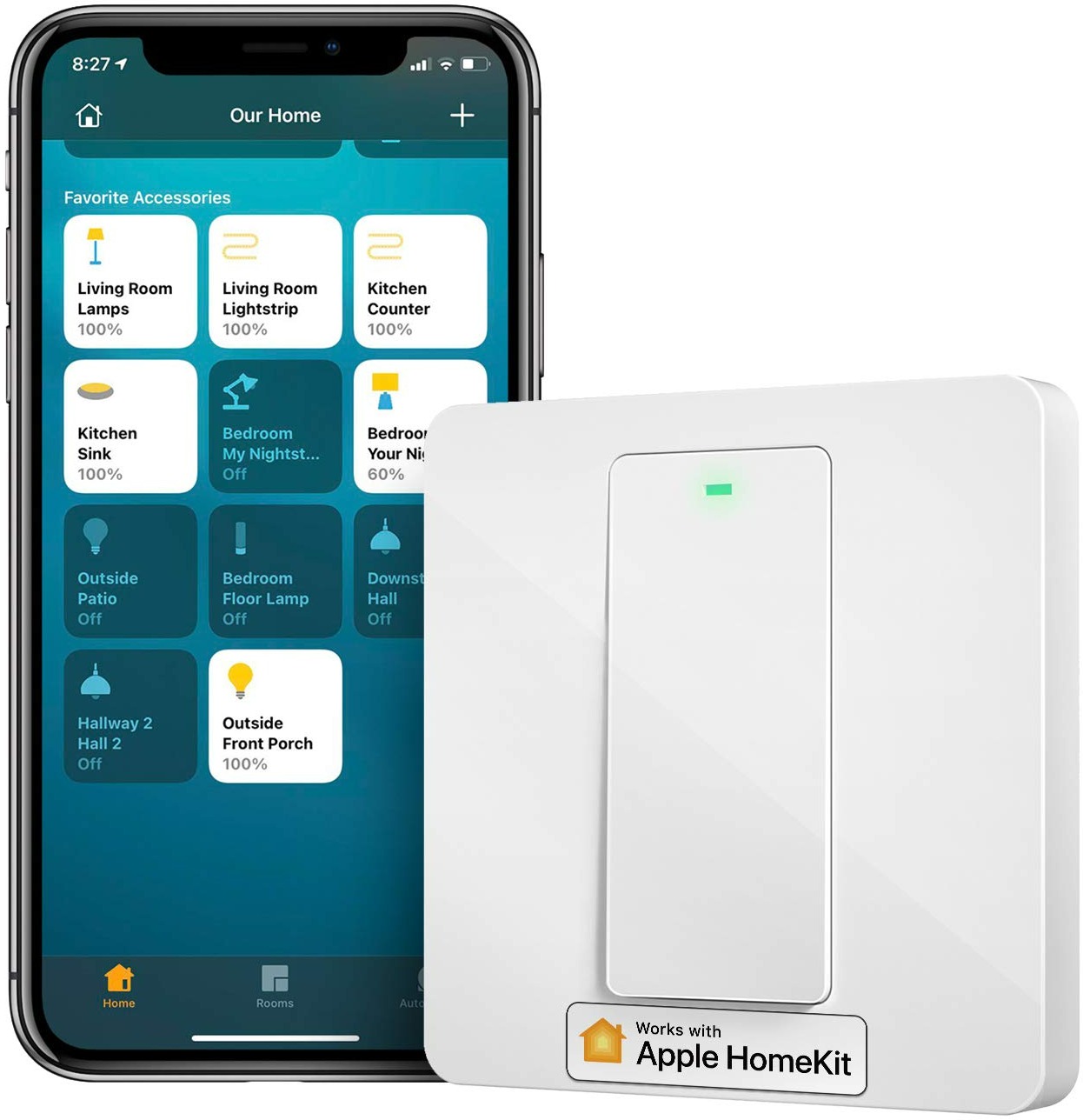 Meross Smart WiFi Wall Switch 2 way Touch Button