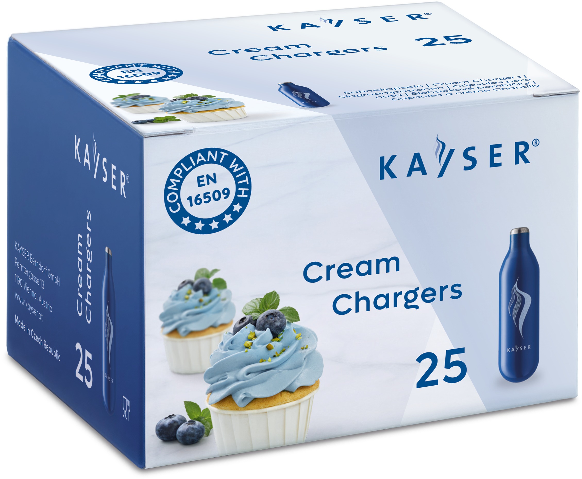 Kayser Šľahačkové bombičky jednorazové 7,5 g 25 ks