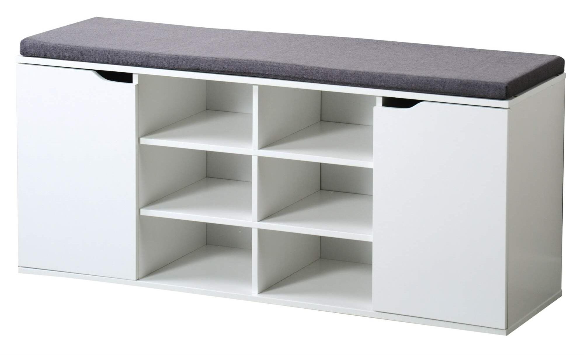 Kesper Botník s podsedákom biely 103 × 48 × 30,5 cm