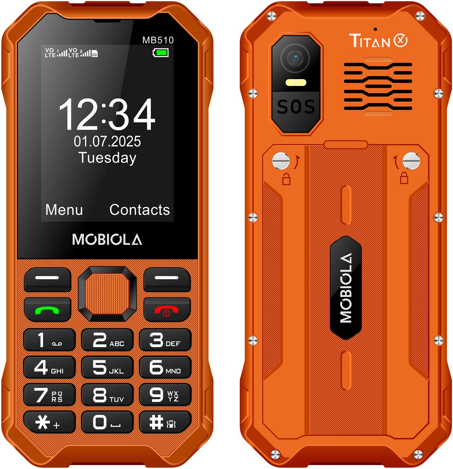 Mobiola MB510 TitanX 4G oranžová