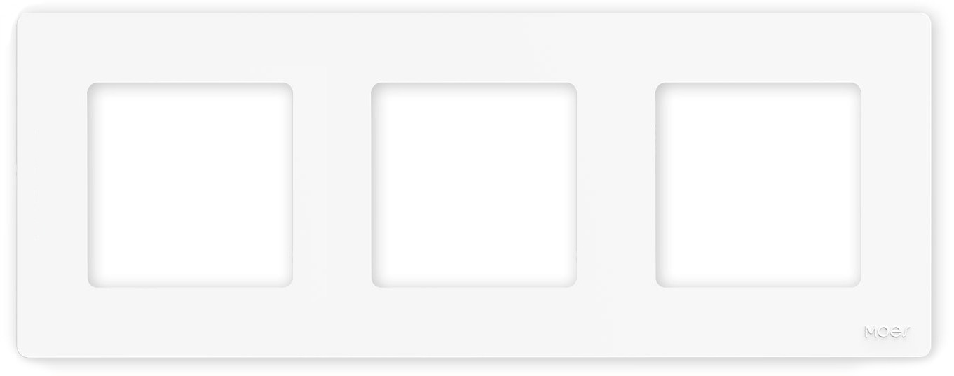 MOES Wall Frame, EÚ series, 3p, White