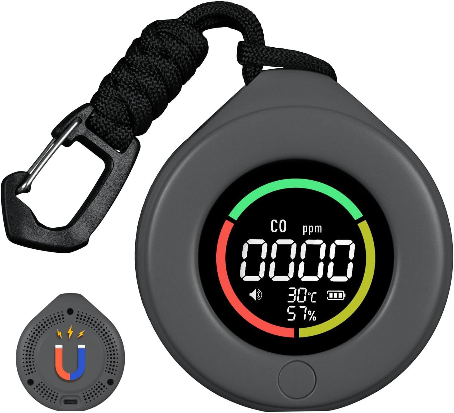 MOES Mini CO Detector, šedá