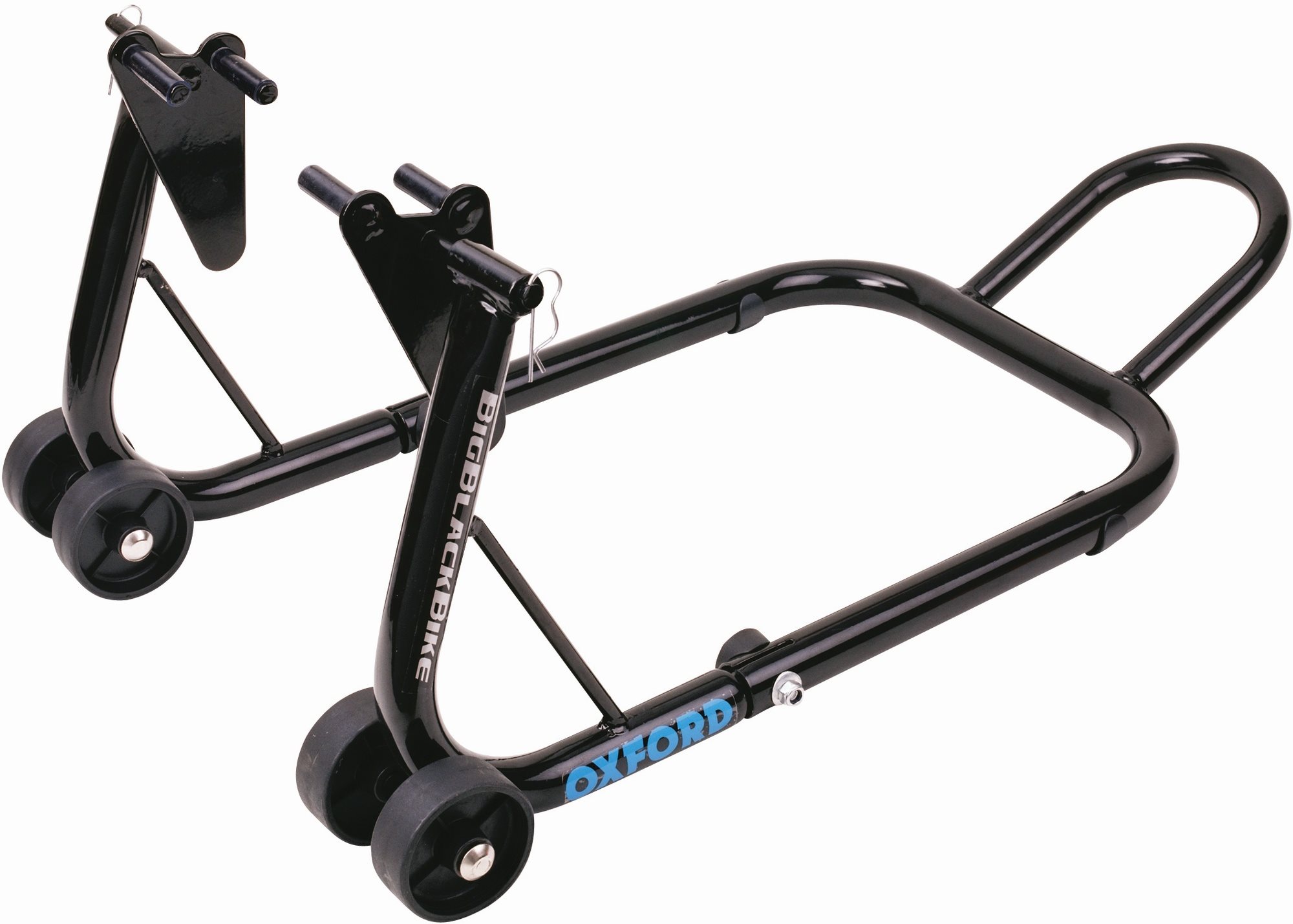 OXFORD stojan na motocykel Big Black Bike predný, (čierny)